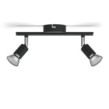 Takspotlight Limbali 2 spots Svart Philips